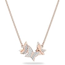 Amazon | Lilia ドロップイヤリング バタフライ ロング ホワイト