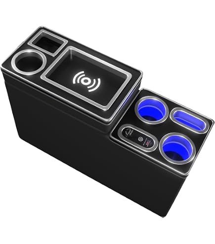 Amazon | 車用コンソールボックス アームレスト 【ワイヤレス充電 