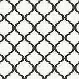 Kenneth James 2618-21351 Palace Quatrefoil Wallpaper, Black by Kenneth James
