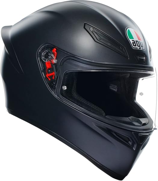 AGV 18394007029-L Motorcycle Helmet Full Face K1 S MATT Black (Matte Black) L Size (23.2 - 23.6 inches (59 - 60 cm) - 1
