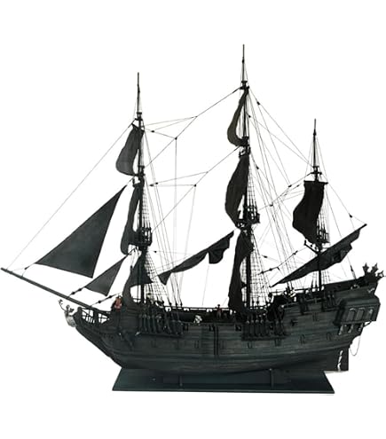 Amazon | 木製模型 海賊船 Black Pearl Pirate Ship 【Wooden Model