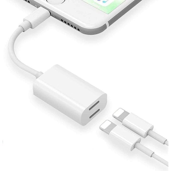 Dual Lightning Headphone Jack Aux Audio 