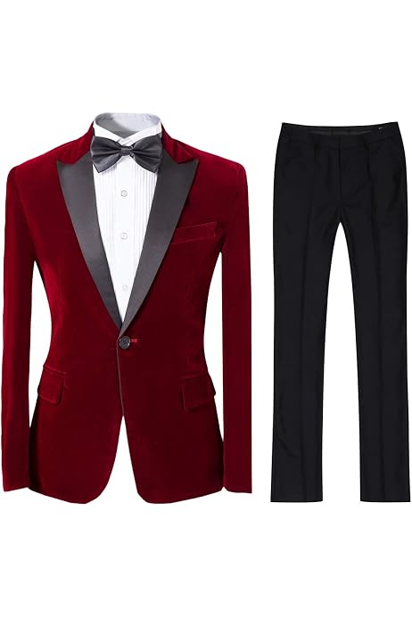 MAGE MALE Men's Tuxedo Suit Slim Fit 2 