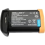 WELLSKY LP-E4 互換バッテリー [ 純正 充電器 バッテリーチャージャー で充電可能 残量表示可能 純正品と同じよう使用可能 ] キヤノン イオス EOS 1D Mark III EOS 1Ds Mark III EOS 1D Mark 