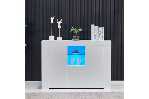 ティーテーブル コンソール おしゃれ インテリア オフィス キャビネット サイドボード ショップ ホワイト 作業台 収納棚 国産 完成品 鏡面 安心の定価販売 作業台