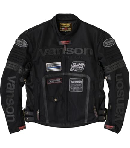 Vanson　バンソン メッシュライダースジャケット Amazon | VANSON(バンソン) ライダースメッシュジャケット BLACK/WHITE