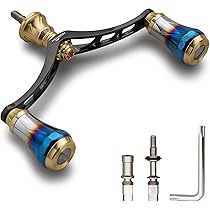 美品　軽量　シマノ用　ハイテン　ダブルハンドル　MTCW スタンド　セット ベイトリール ハンドル