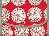 ポーチェ(pouche) 母子手帳ケース ジャバラ 防水 サークルフラワー (ピンク)