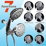 高級2 in 1 Rainfallハンドヘルドシャワーヘッドコンボクローム仕上げ多機能ホースとシャワーアーム