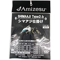 針、ハリス Amazon | Amizesu 2本針 シマアジ仕掛け 2m Type1-b 空針13号