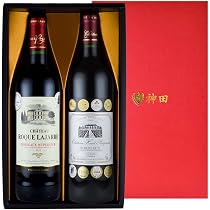 Amazon.co.jp: 神田商店 赤 ワイン ギフト 金賞 ワイン入り 750ml x 2