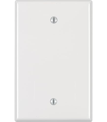 Leviton 5-Pack 2-Gang Decora GFCI Wallplate – Midway Size, White Thermoplastic Nylon, Device Mount