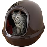 アイリスオーヤマ ネコのトイレ フルカバー (スコップ付き) くろ