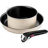 ティファール 取っ手のとれる 鍋 フライパンセット 3点セット ガス火専用 PFOAなどの有害物質不使用 「インジニオ･ネオ パリ･コレクション」 こびりつきにくさ長持ち アイボリー L61793