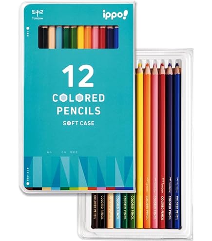 Amazon | トンボ鉛筆 色鉛筆 S木物語 12色 缶入 CB-RS12C 【× 2 パック