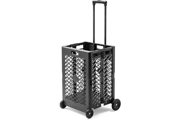 サンワダイレクト 折りたたみ キャリーカート 簡単組み立て 56リットル 100-CART010