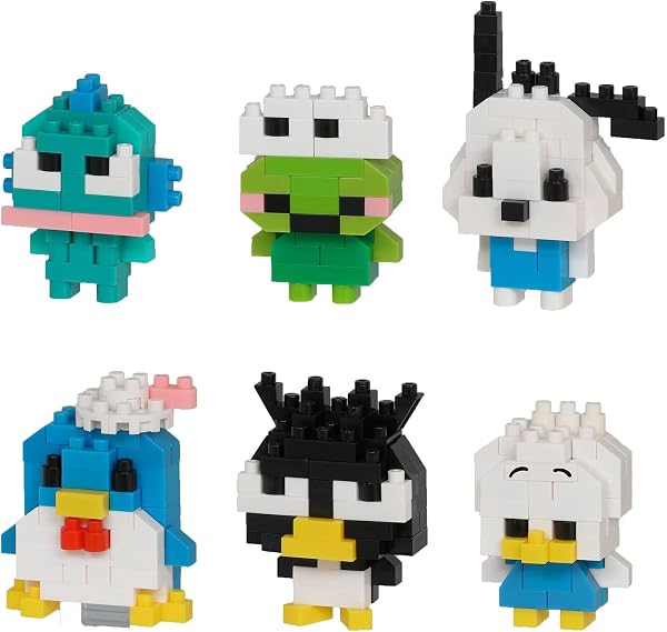 Kawada Nanoblock Mini Nano Sanrio Characters Vol. 2 NBMC_47S 1 Box = 6 Pieces, Total 6 Types - 1