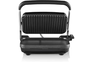 Sunbeam Sunbeam Café Style 2-Slice Sandwich Press and Maker | AnyHeight™ Control for Breakfast, Snacks and Quick Meals | Non-Stick Coating, Stand-Up Storage, Silver
