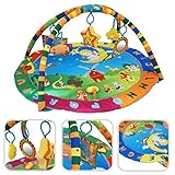 Baby's play mat - Activity mat with animal patterns, arches and educational toys by BABYFIELD