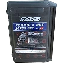 Amazon.co.jp: Formula Nut Set L45 FN-2 M12x1.5 RD (Red 