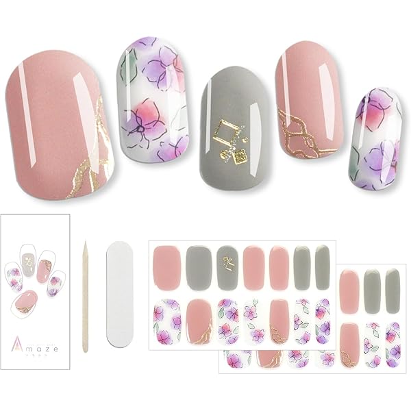 ジェルネイルシール 硬化タイプ 手用 ネイルシール 貼るだけ ネイルパーツ ジェルネイルシール 硬化タイプ 手用 貼るだけ チェック( JK202