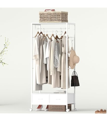 Amazon｜タンスのゲン ハンガーラック 幅90cm キャスター付き 高