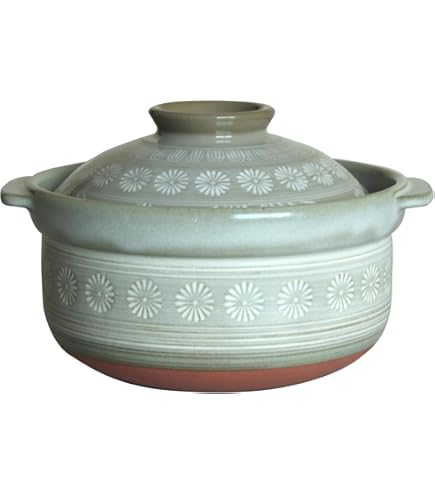 再値下げ　新品　土鍋　圡楽窯　織部 木蓋付　８寸　５合～７合炊き　伊賀焼　土楽 Amazon | 土楽窯 織部 ご飯釜（木蓋付）8寸（4合〜8合） 手造り