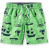 カーターズ 水着 Carter's 男の子用 グリーン ヨット船長と海賊船パイレーツの物語 海水パンツ carter's (12months(72-78cm)) [並行輸入品]