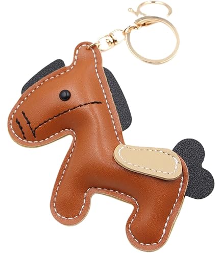馬型レザーキーホルダー Amazon.co.jp: [Yocipa] かわいい本革馬型キーホルダー レザー
