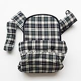 胸元でバッテンにならない 昔ながらのおんぶひも　子守帯 おんぶ紐 チェック