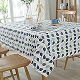 Infabe お部屋 の インテリア に おしゃれ な テーブル クロス ブラウン ストライプ 葉柄 エレガント サンクスギビングデー テーブル以外にも使える 長方形