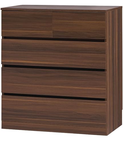 Amazon｜MALM チェスト（引き出し×4）, ブラックブラウン 103.546.23