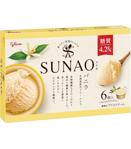 Amazon.co.jp: [アイス]江崎グリコ SUNAO バニラソフト 170ml×10個