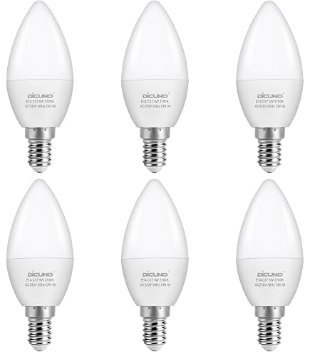 Ampoules Bougie Clignotantes Premier RF7 - Lot De 2, 230V 1.5W, Effet Flammèche Pour Décor De Noël