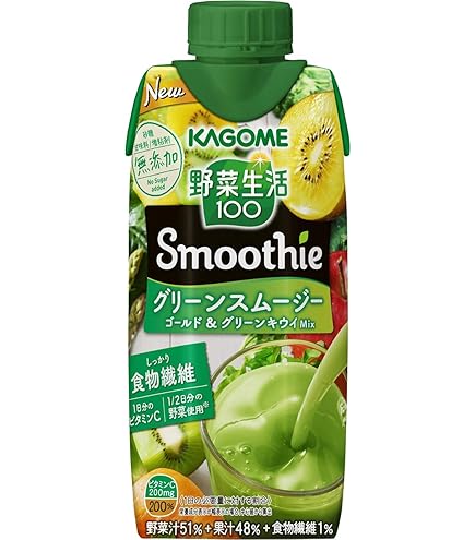 Amazon.co.jp: カゴメ 野菜生活100 Smoothie(スムージー) グリーン