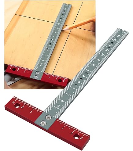 Amazon.co.jp: Cheerock L字型定規 6インチ x 12インチ 金属製 90度角