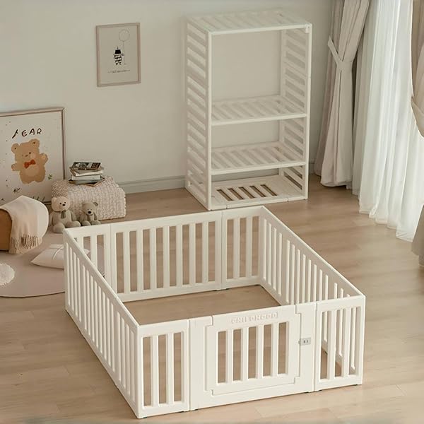 ★たためるサークル　ベビーサークル　扉付き　遊べる★ 楽天市場】ベビーサークル 折りたたみ 扉付き ベビーガード ベビー