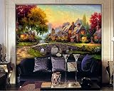 Sproud Hd ファッション壁紙手描きのヨーロッパとアメリカのクラシックな田園風景テレビウォール Papel De Parede 3 D 壁紙 200 Cmx 140 Cm