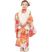 Amazon | [Kyoubi] 七五三 着物 3歳 女の子 被布セット 京都花ひめ
