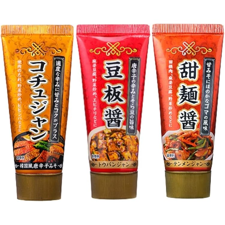 Amazon.co.jp: 【中華調味料4種セット】甜麵醬 豆板醤 コチュジャン XO