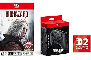 バイオハザード レクイエム -Switch2 【早期購入特典】グレース コスチューム「APOCALYPSE」が入手できるダウンロードコード 同梱 & 【任天堂純正品】Nintendo Switch 2 Proコントローラー バイオハザード レクイエム