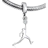 BOLENVI Basketball Slam Dunk Sneaker Collector 925 Sterling Silver Pendant Charm Bead For Pandora & Similar Charm Bracelets o