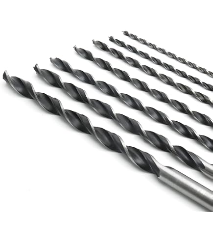 12" Extra Long Brad Point Drill Bits 1/8 3/16 1/4 5/16 3/8