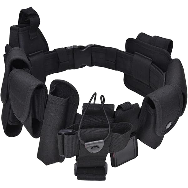 Amazon.co.jp: [DeeRace] 10-イン-1メンズ警察装備デューティベルトベ