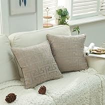 Amazon.co.jp: YunJeude クッションカバー 60×60cm シェニール生地