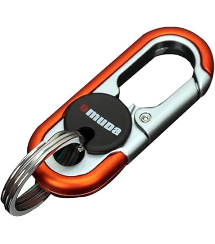 Amazon.co.jp: カラビナキーホルダー - ダブルリング キーリング 車の