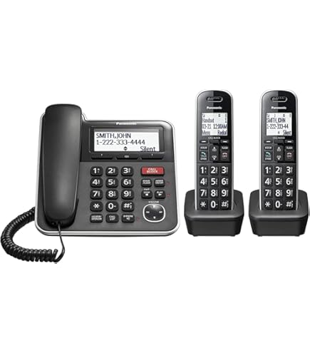 Téléphone Fixe Motorola T102 – Reconditionné – Double Combiné Noir
