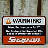 スナップオン ステッカー ワーニング USA純正 [並行輸入品] snap-on WARNING