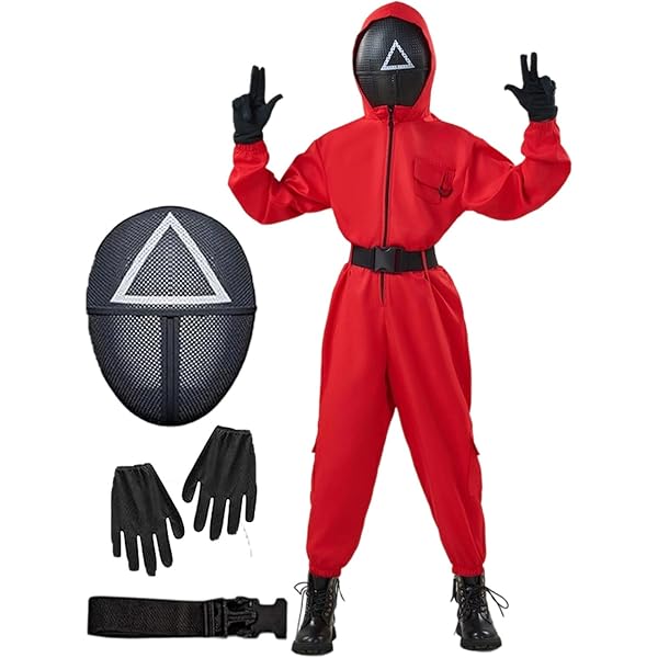 Amazon.co.jp: イカゲーム お面 マスク コスプレ 3種セット
