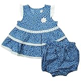 《初夏盛夏対応》(日本製) Pample Mousse(パンプルムース) 布帛ローン小花柄ノースリミルキースーツ 90cm /BL NO.DP-72402